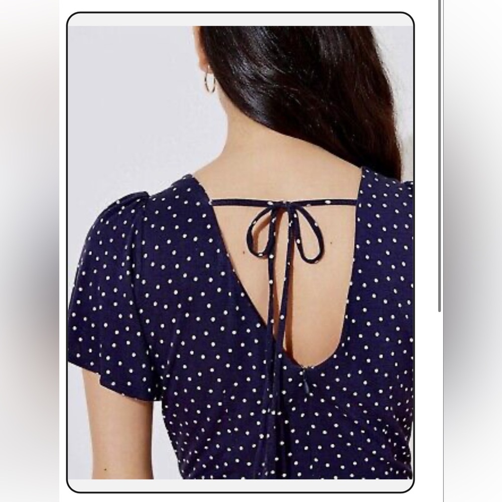 Ann Taylor Loft polka dot dress size 8